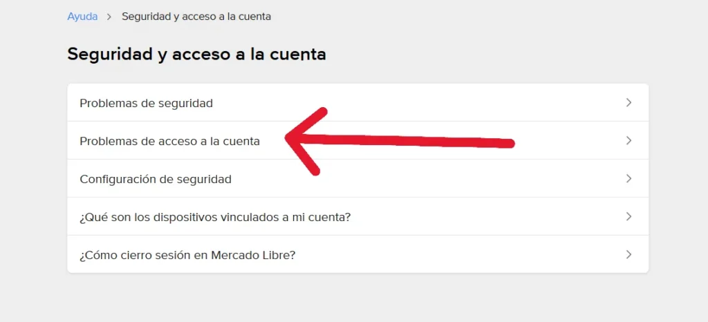 acceso a mercado libre