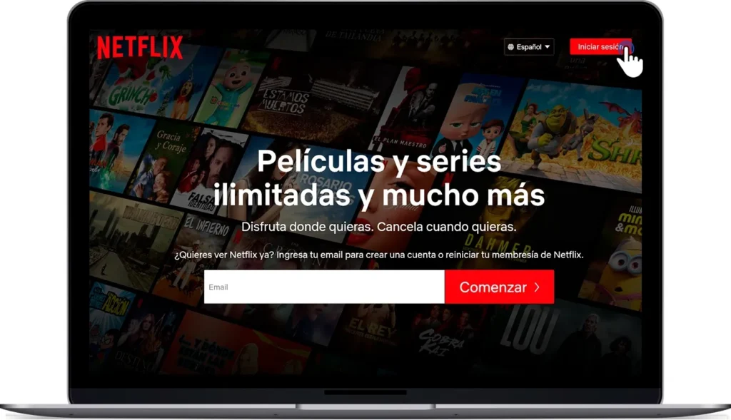 como entrar en cuenta de netflix