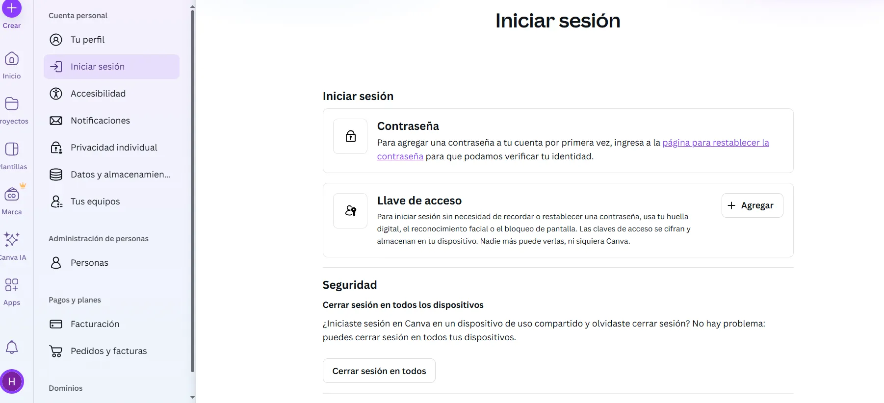 como entrar en mi cuenta de canva