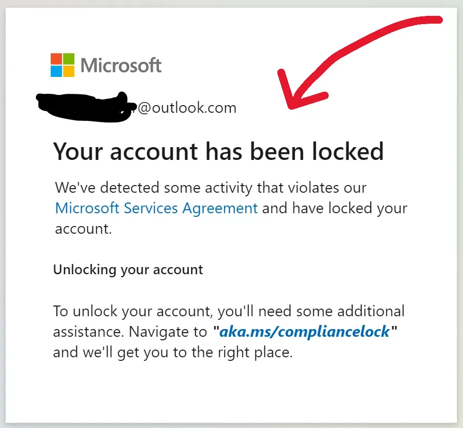 cuenta bloqueada hotmail