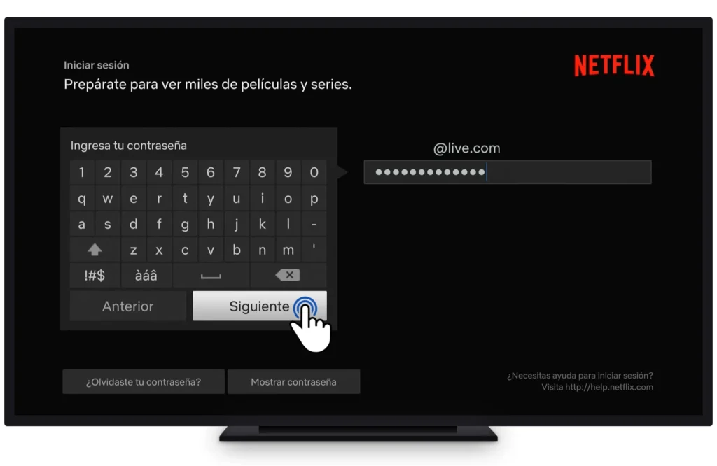 netflix entrar en cuenta