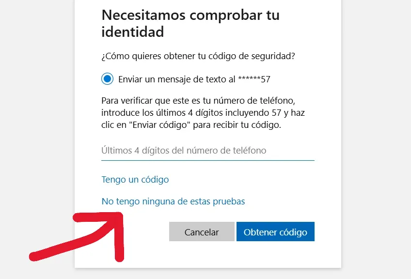no tengo ninguna de estas pruebas