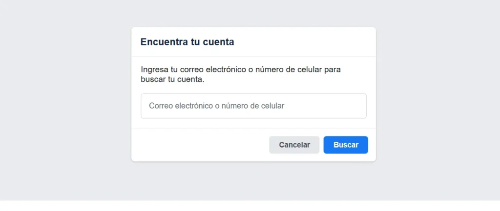 recuperar cuenta facebook